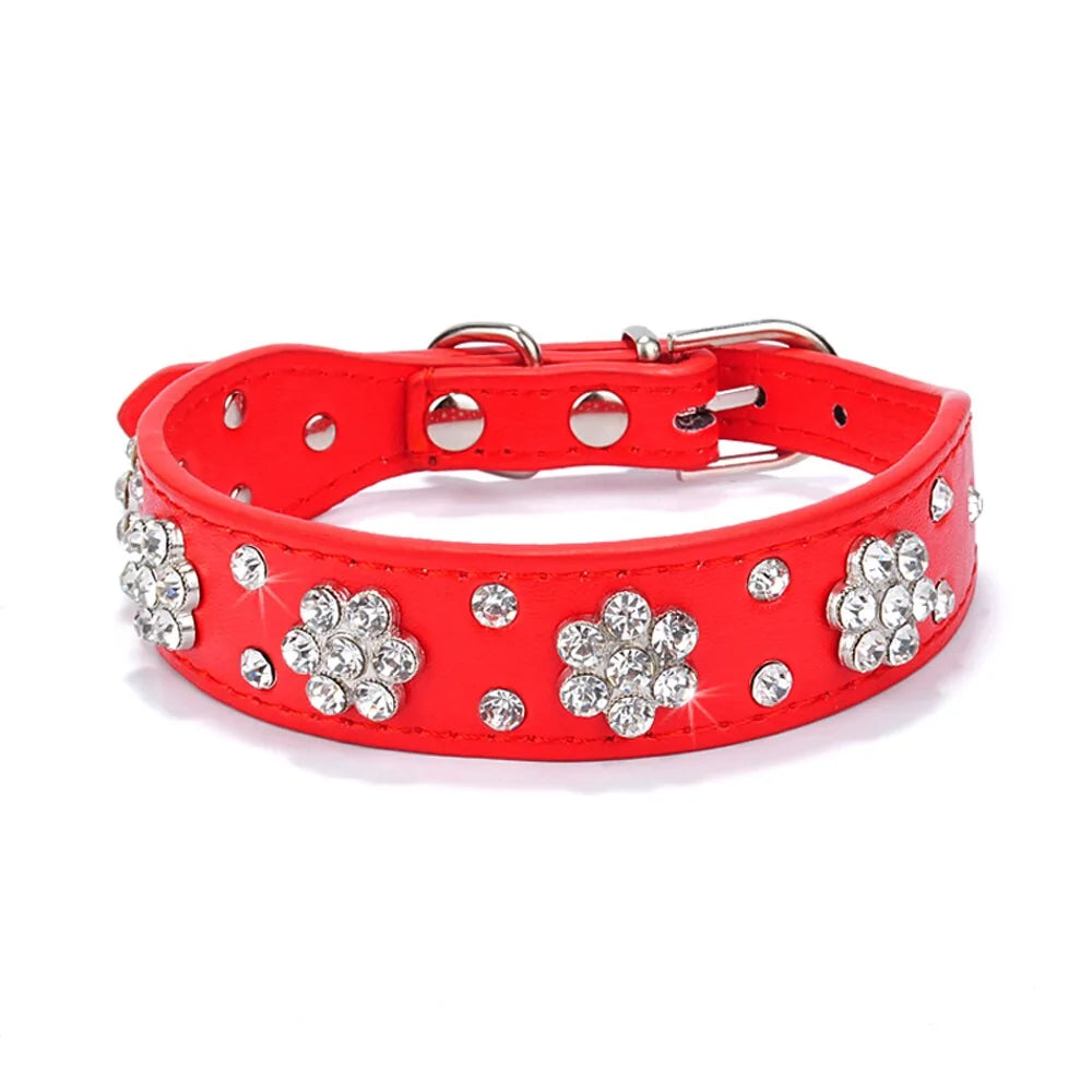 Puppy Cat Collars Adjustable Leather Bowknot