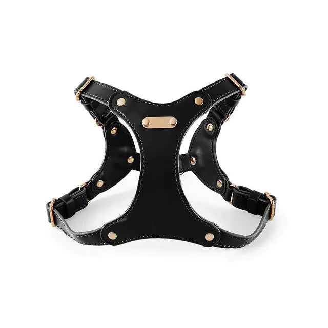 Adjustable Leather Pet Harness Vest