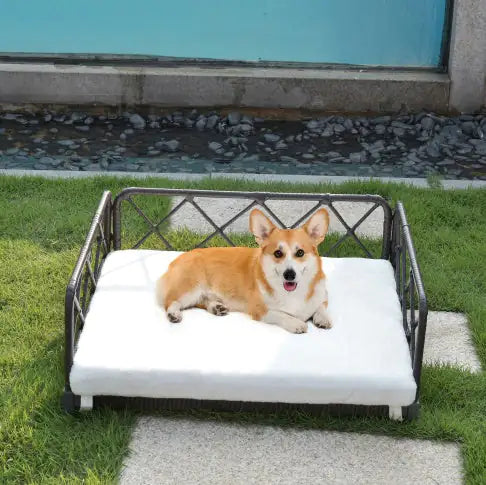 Rattan Wicker Dog Sofa: Indoor/Outdoor Waterproof Bed